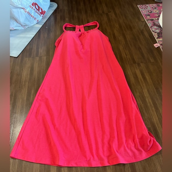 NWT Prana Quinn dress bright pink size medium activewear padded dress W3QUIN110 - Picture 8 of 10